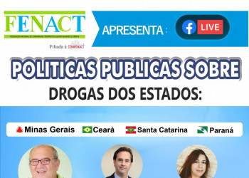 Live do projeto “Políticas Públicas sobre Drogas”, tem especialistas de três regiões